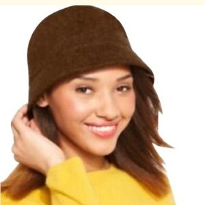 August Accessories Brown Cloche Hat My Melton NWT